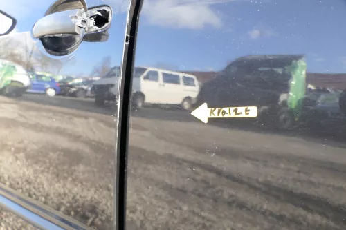 Skoda Fabia 6Y Limousine Schrägheck Tür hinten links schwarz LF9R (166388)