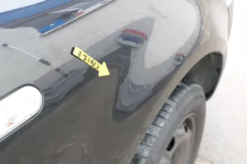 VW Fox 5Z Kotflügel vorne rechts schwarz LC9Z (166409)