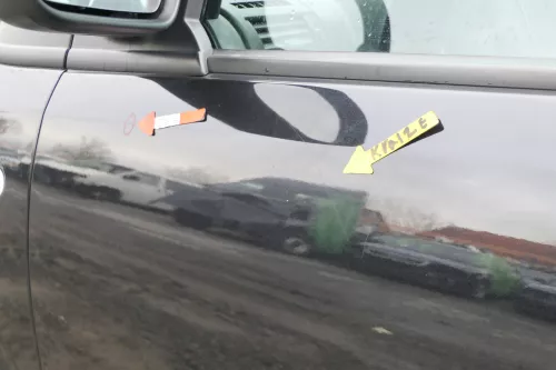 VW Fox 5Z Tür vorne links Fahrertür schwarz LC9Z (166410)