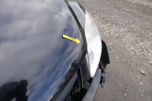 VW Fox 5Z Motorhaube Klappe vorn vorne schwarz L041 uni Haube (166446)