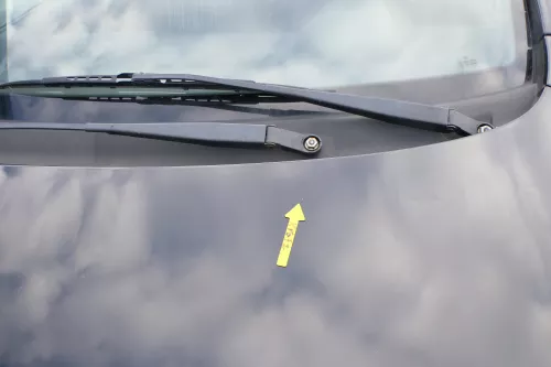 VW Fox 5Z Motorhaube Klappe vorn vorne schwarz L041 uni Haube (166446)