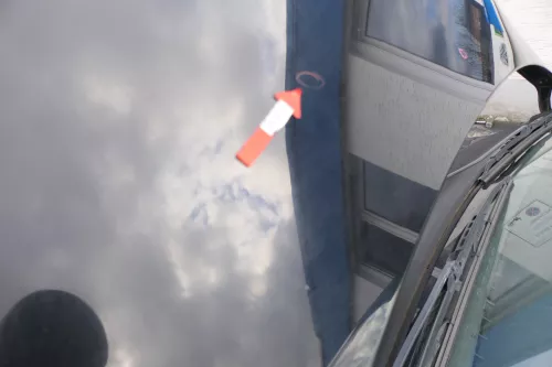 VW Fox 5Z Motorhaube Klappe vorn vorne schwarz L041 uni Haube (166446)