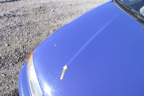 VW Polo 6N Motorhaube Frontklappe Haube vorne Klappe blau LD5D (166476)