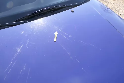 VW Polo 6N Motorhaube Frontklappe Haube vorne Klappe blau LD5D (166497)