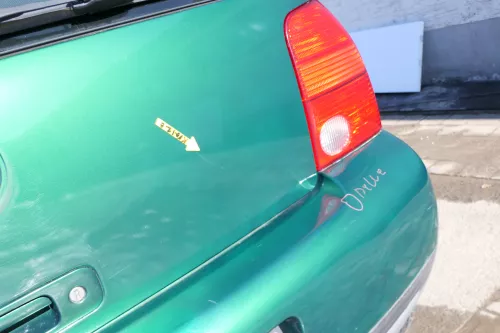 VW Lupo 6X Heckklappe Klappe Kofferraumklappe Scheibe grün LA6N (166508)