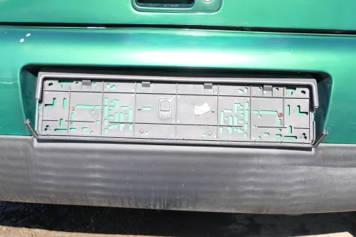 VW Lupo Stoßstange hinten Heckstoßstange Stoßfänger grün LA6N (166509)