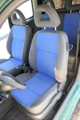 Arosa Lupo Sitz vorne links Fahrersitz Höhenverstellung schwarz blau