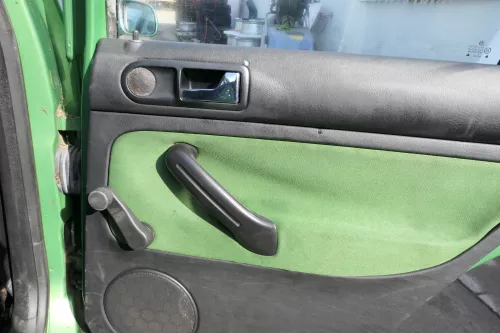 4x Golf 4 Limousine Türverkleidung Verkleidung Tür vorne hinten links recht grün (166553)