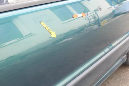 VW Polo 6N 6N2 Tür vorne rechts Beifahrertür 2/3-Türer grün LC6P (166612)