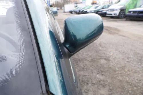 VW Polo 6N manueller manuell Spiegel Außenspiegel links grün LC6P & Glas (166617)