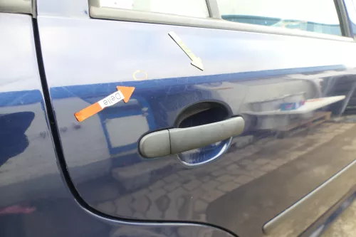 Skoda Octavia 1U5 Combi Kombi Variant Tür hinten rechts blau 9460 LF5U (166695)