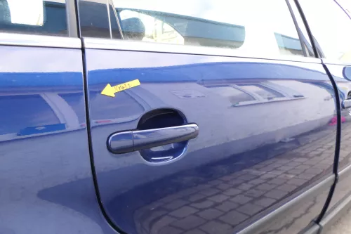 VW Passat 3B 3BG 3B6 Kombi Avant Tür hinten rechts mit Scheibe blau LD5Q (166748)