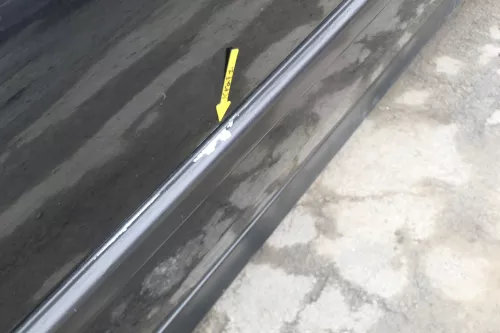 VW Golf 3 4 1E Cabrio Tür vorne links Fahrertür schwarz LC9Z - ohne Anbauteile (166772)