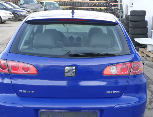 Seat Ibiza 6L Heckklappe Klappe hinten Kofferraumklappe blau LS5G ohneBremsleuch