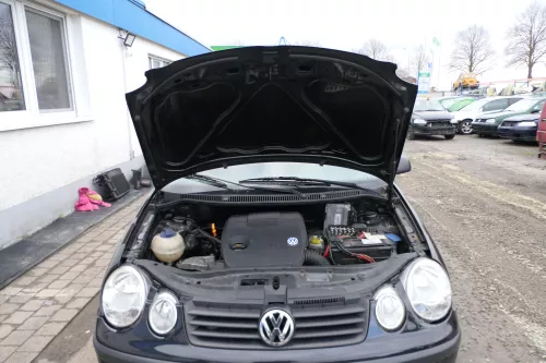 VW Polo 9N Motorhaube Klappe Haube vorne schwarz LC9Z bis ca. Bj. 2004 d (166860)