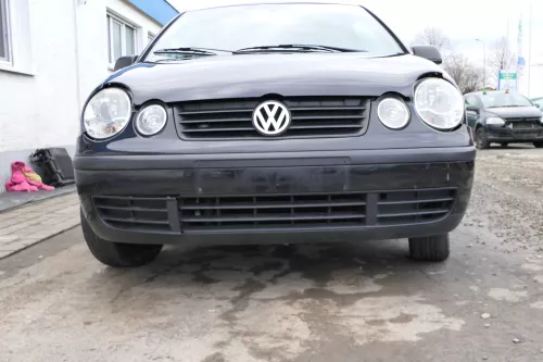 VW Polo 9N Stoßstange Frontstoßstange vorne schwarz LC9Z