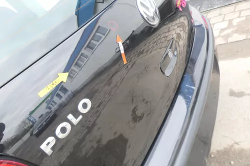 VW Polo 9N3 9N Heckklappe Kofferraumklappe Klappe schwarz LC9Z - Scheibe ohne (166865)