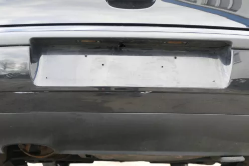 VW Polo 9N 9N3 Stoßstange Heckstoßstange hinten schwarz LC9Z (166866)