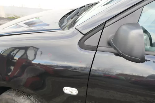 VW Polo 9N 9N3 manueller Spiegel Außenspiegel links vorne schwarz (166867)