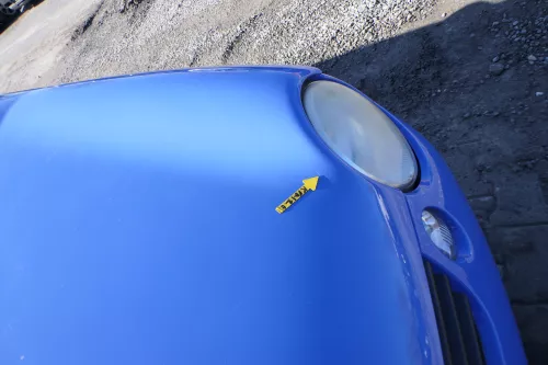 VW Lupo Motorhaube KLappe vorne blau LR5A (166880)