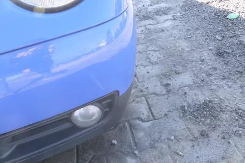 VW Lupo 6x Stoßstange vorne Frontstoßstange Stoßfänger blau LR5A (166881)