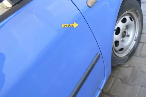 VW Lupo Seat Arosa Tür vorne rechts Beifahrertür blau LR5A (mechanischerFenst (166885)