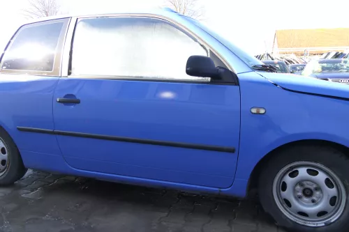 VW Lupo Seat Arosa Tür vorne rechts Beifahrertür blau LR5A (mechanischerFenst