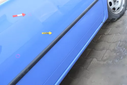 VW Lupo Seat Arosa Tür vorne rechts Beifahrertür blau LR5A (mechanischerFenst (166885)