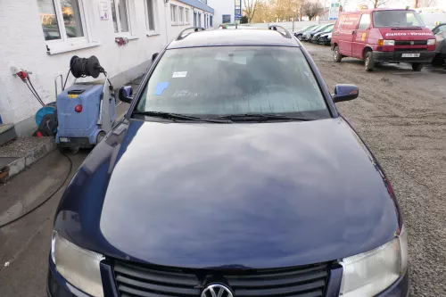 VW Passat 3B Motorhaube Klappe vorne vorn Haube blau LB5N