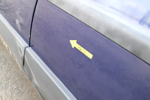 Passat 3B 3BG 3B6 Kombi Variant Tür hinten links blau LB5N (166924)