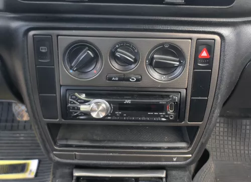 VW Passat 3B 3BG Mittelkonsole Verkleidung Aschenbecher Dekor braun netzoptik