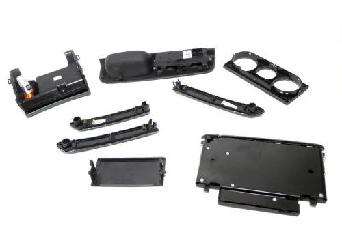 VW Passat 3B 3BG Mittelkonsole Verkleidung Aschenbecher Dekor braun netzoptik (166931)