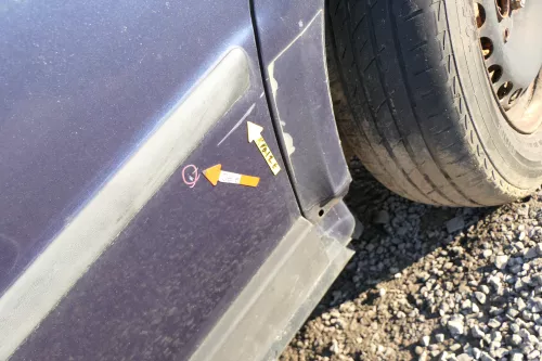 Passat 3B 3BG 3B6 Kombi Variant Tür hinten links blau LN5Y (166941)