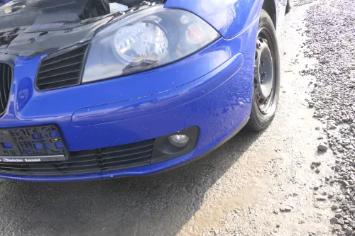 Seat Ibiza 6L Stoßstange Frontstoßstange vorne blau LS5G bis caAnfang2006 (167187)