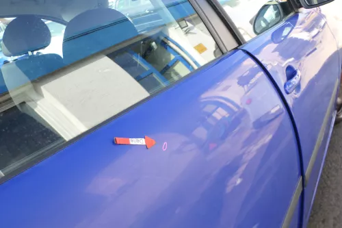 Seat Ibiza 6L Tür 4/5-Türer hinten rechts blau surfblue LS5G - ohne Anbauteile (167193)