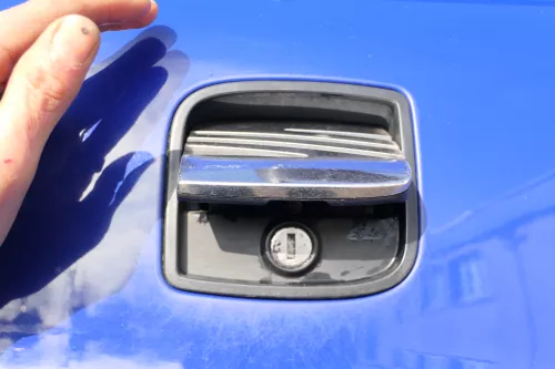 Seat Ibiza 6L Heckklappe Klappe hinten Kofferraumklappe blau LS5G ohneBremsleuch (167194)