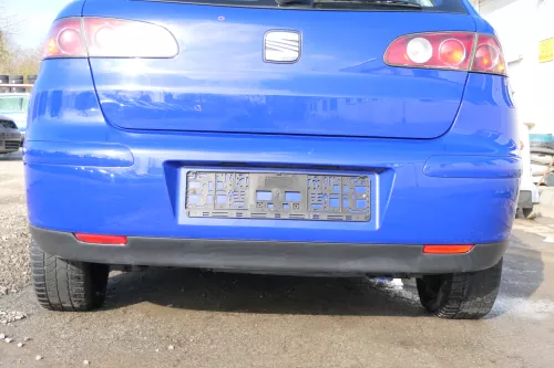 Seat Ibiza 6L Stoßstange Heckstoßstange hinten blau LS5G