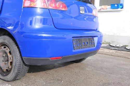 Seat Ibiza 6L Stoßstange Heckstoßstange hinten blau LS5G (167195)