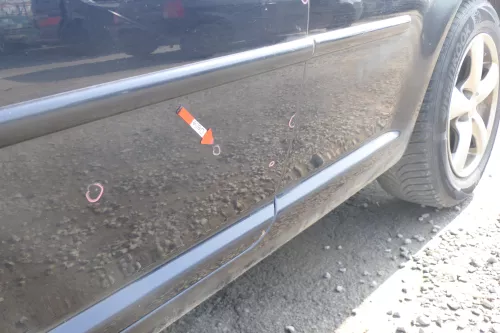 VW Golf 4 Tür vorne links Fahrertür 2/3-Türer blau LC5M ohneAnbauteile (167219)