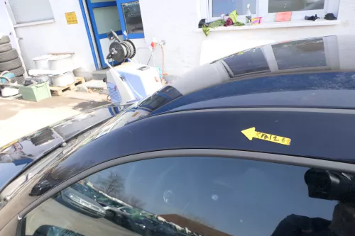 VW Golf 4 Tür vorne links Fahrertür 2/3-Türer blau LC5M ohneAnbauteile (167219)