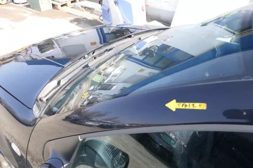 VW Golf 4 Tür vorne links Fahrertür 2/3-Türer blau LC5M ohneAnbauteile (167219)