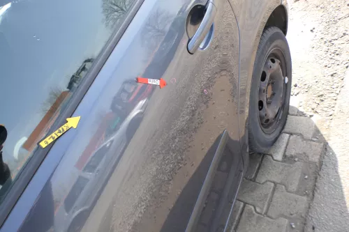 VW Polo 9N 9N3 Tür hinten links 4/5-Türer grau LC7V - ohne Anbauteile (167244)