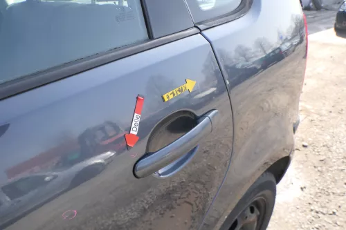 VW Polo 9N 9N3 Tür hinten links 4/5-Türer grau LC7V - ohne Anbauteile (167244)