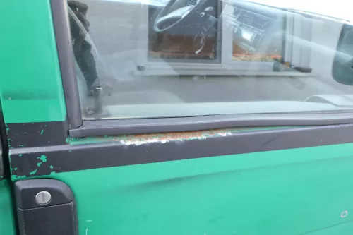 VW T4 Tür vorne rechts grün LA6N Beifahrertür 701831056H bis ca. 1996 ohne Anbau (167263)