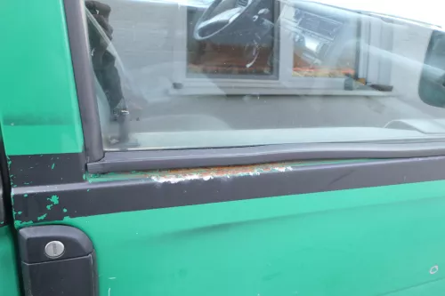 VW T4 Tür vorne rechts grün LA6N Beifahrertür 701831056H bis ca. 1996 ohne Anbau (167263)