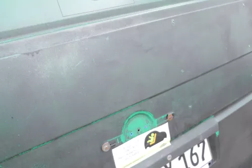 VW T4 Transporter Heckklappe Klappe hinten Kofferraumklappe grün schwarz Kasten (167266)