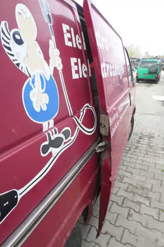 T4 Transporter Tür rechts Schiebetür Multivan Caravelle rot LK3A (167306)