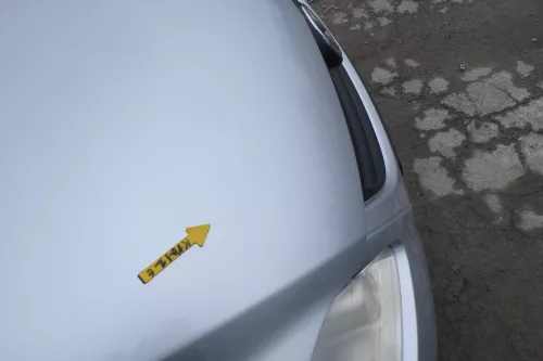 VW Fox 5Z Motorhaube Klappe vorn vorne silber LA7W Haube (167476)