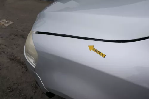 VW Fox Kotflügel vorne links silber LA7W (167482)