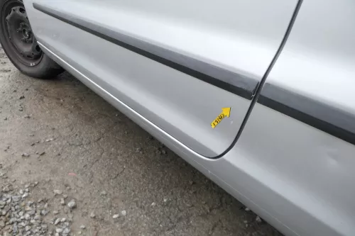 VW Fox 5Z Tür vorne links Fahrertür silber LA7W (167483)
